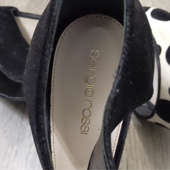 Sergio Rossi Polka Dot Velvet Shoes 8.5 - Picture 7 of 7